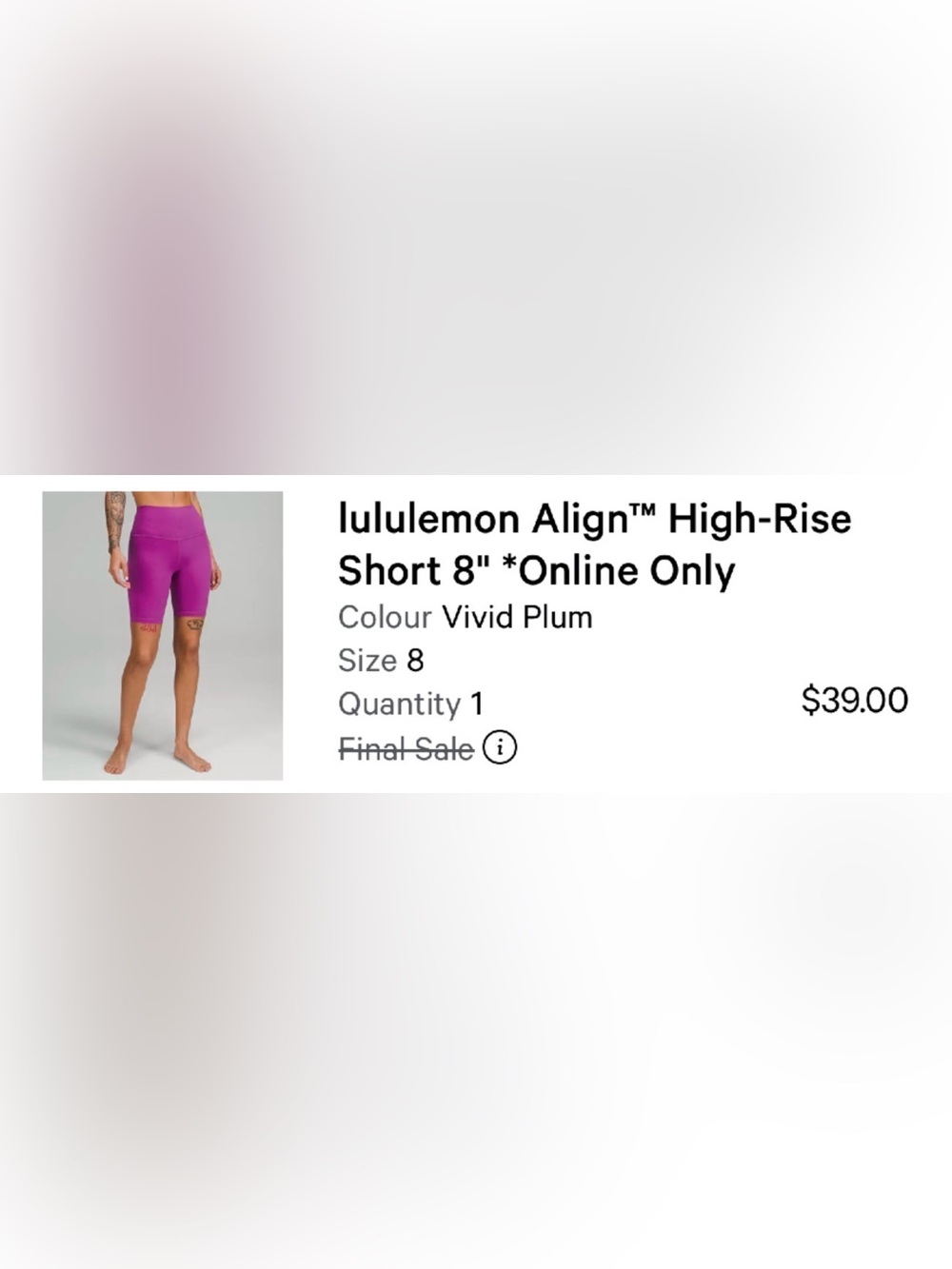 lululemon Align™ High-Rise Short 8"